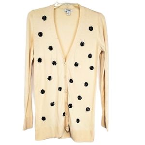 Old Navy long cardigan sparkle emblem spot